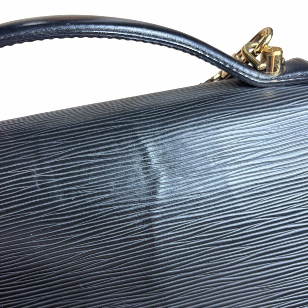 VINTAGE Louis Vuitton Monceau Black Epi Leather Handbag - Picture 8 of 13